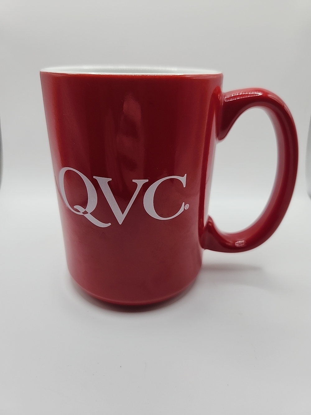 QVC Red Logo Ceramic Coffee Mug - Picture 2 of 8